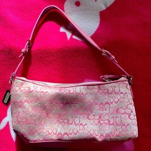 Vintage  Pink Coach Bag , Signature The CUTEST y2k coach mini bag!